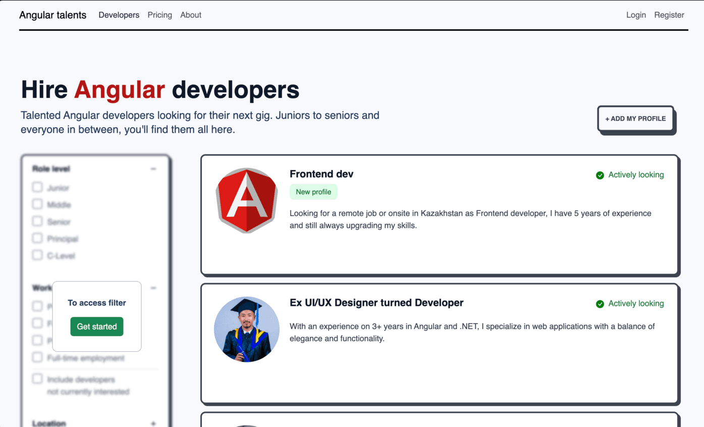 Angular Talents